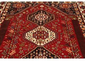 Tappeto Shiraz Stilizzato Rosso Blu Scuro 188x290 Cm