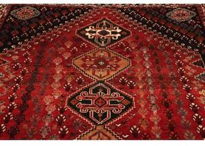 Tappeto Shiraz Stilizzato Rosso Scuro Nero 167x273 Cm