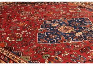 Tappeto Shiraz Fine Stilizzato Rosso Blu Scuro 178x270 Cm