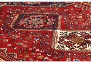 Tappeto Shiraz Stilizzato Rosso Blu Scuro 175x287 Cm