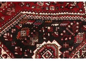 Tappeto Shiraz Stilizzato Rosso Scuro Marrone 167x261 Cm