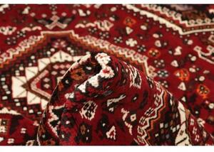 Tappeto Shiraz Stilizzato Rosso Scuro Marrone 167x261 Cm