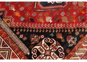 Tappeto Shiraz Stilizzato Rosso Blu Scuro 178x270 Cm