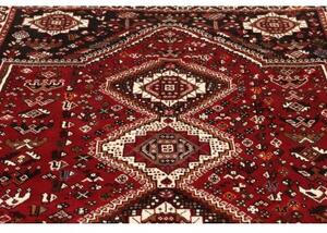 Tappeto Shiraz Stilizzato Rosso Scuro Marrone 167x261 Cm