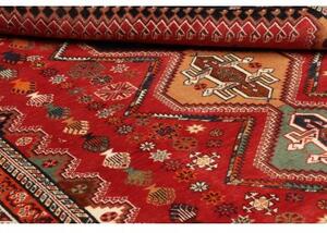 Tappeto Shiraz Stilizzato Rosso Blu Scuro 178x270 Cm