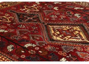Tappeto Shiraz Fine Stilizzato Rosso Avorio 160x240 Cm