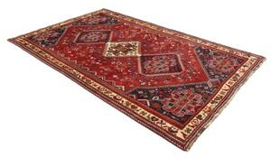 Tappeto Shiraz Stilizzato Rosso Blu Scuro 175x287 Cm