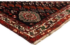 Tappeto Shiraz Stilizzato Rosso Scuro Nero 167x273 Cm