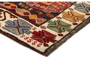 Tappeto Shiraz Stilizzato Rosso Blu Scuro 188x290 Cm