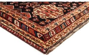 Tappeto Shiraz Fine Stilizzato Rosso Blu Scuro 178x270 Cm