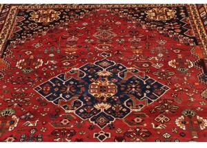 Tappeto Shiraz Fine Stilizzato Rosso Blu Scuro 178x270 Cm