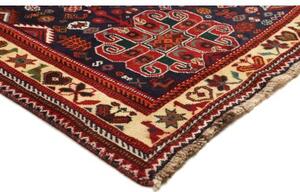 Tappeto Shiraz Stilizzato Rosso Blu Scuro 175x287 Cm