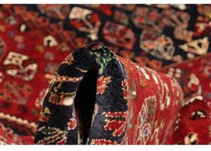 Tappeto Shiraz Fine Stilizzato Rosso Scuro Blu Scuro 162x238 Cm