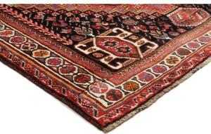 Tappeto Shiraz Geometrico Rosso Nero 170x260 Cm