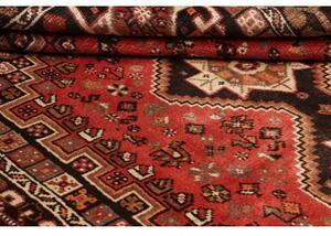 Tappeto Shiraz Geometrico Rosso Mattone Nero 165x268 Cm
