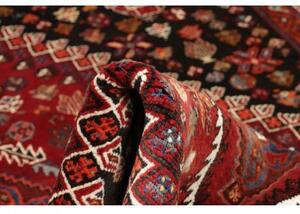 Tappeto Shiraz Stilizzato Rosso Scuro Nero 175x250 Cm