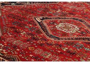 Tappeto Shiraz Fine Stilizzato Rosso Blu Scuro 163x260 Cm