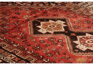 Tappeto Shiraz Geometrico Rosso Mattone Nero 165x268 Cm