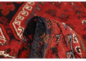 Tappeto Shiraz Geometrico Rosso Mattone Blu Scuro 170x250 Cm