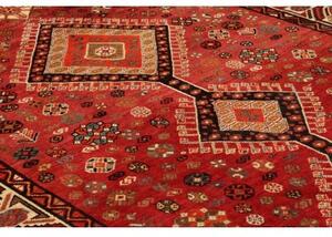 Tappeto Shiraz Stilizzato Rosso Avorio 160x270 Cm