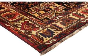 Tappeto Shiraz Geometrico Rosso Scuro Blu Notte 168x258 Cm
