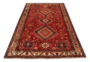 Tappeto Shiraz Stilizzato Rosso Avorio 160x270 Cm