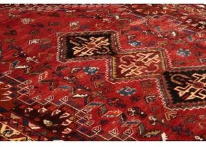 Tappeto Shiraz Stilizzato Rosso Nero 177x270 Cm