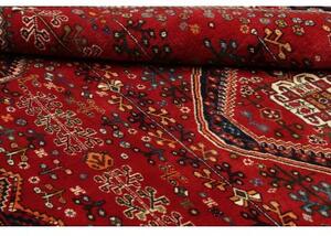 Tappeto Shiraz Fine Stilizzato Rosso Blu Scuro 163x260 Cm