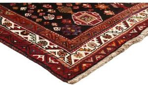 Tappeto Shiraz Stilizzato Rosso Scuro Nero 175x250 Cm
