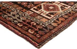 Tappeto Shiraz Geometrico Rosso Mattone Nero 165x268 Cm