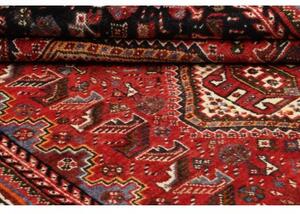 Tappeto Shiraz Geometrico Rosso Nero 170x260 Cm