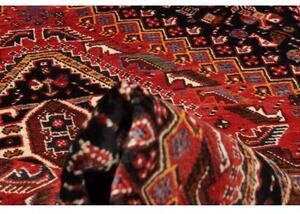 Tappeto Shiraz Geometrico Rosso Nero 170x260 Cm