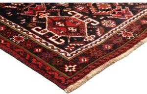 Tappeto Shiraz Geometrico Rosso Nero 180x268 Cm