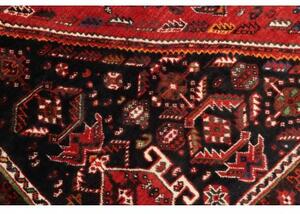 Tappeto Shiraz Geometrico Rosso Nero 180x268 Cm