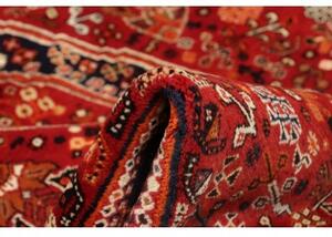 Tappeto Shiraz Geometrico Rosso Mattone Blu Scuro 160x258 Cm