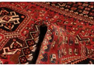 Tappeto Shiraz Geometrico Rosso Nero 163x285 Cm