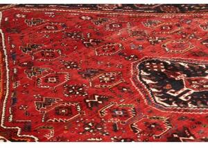 Tappeto Shiraz Geometrico Rosso Nero 180x268 Cm