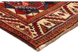 Tappeto Shiraz Fine Stilizzato Rosso Blu Scuro 150x240 Cm