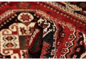 Tappeto Shiraz Stilizzato Rosso Scuro Nero 182x270 Cm