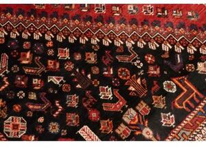 Tappeto Shiraz Geometrico Rosso Nero 163x285 Cm