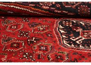 Tappeto Shiraz Geometrico Rosso Nero 180x268 Cm