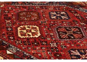 Tappeto Shiraz Fine Stilizzato Rosso Blu Scuro 150x240 Cm