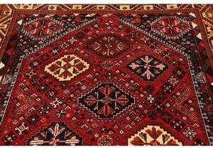 Tappeto Shiraz Fine Stilizzato Rosso Blu Scuro 150x240 Cm