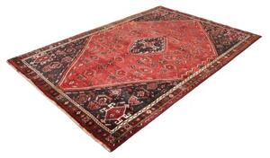 Tappeto Shiraz Geometrico Rosso Nero 180x268 Cm