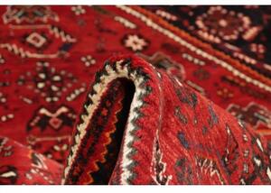 Tappeto Shiraz Geometrico Rosso Nero 180x268 Cm