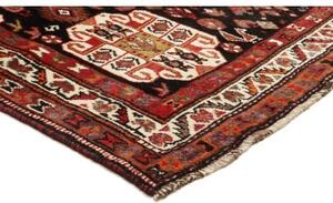 Tappeto Shiraz Stilizzato Rosso Scuro Nero 182x270 Cm