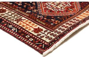 Tappeto Shiraz Geometrico Rosso Mattone Blu Scuro 160x258 Cm