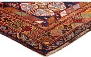 Tappeto Shiraz Fine Stilizzato Rosso Blu Scuro 168x255 Cm