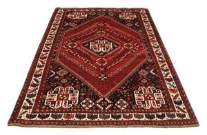 Tappeto Shiraz Stilizzato Rosso Blu Scuro 160x250 Cm