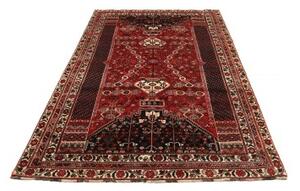 Tappeto Shiraz Fine Stilizzato Rosso Blu Scuro 175x278 Cm